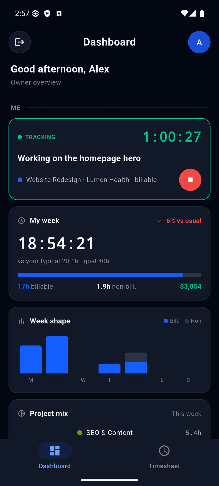 NovaClock on Android
